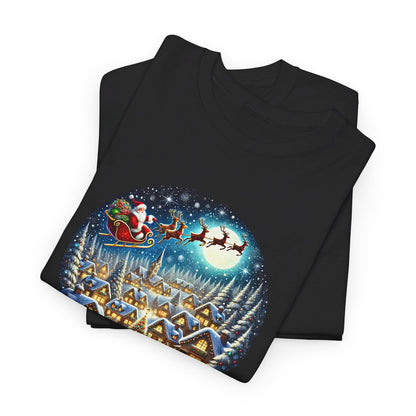 Santa's Snowy Flight - T-Shirt