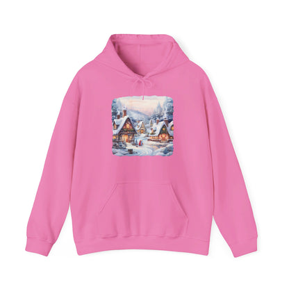 Snowy Christmas Village 6 - Hooded Sweatshirt