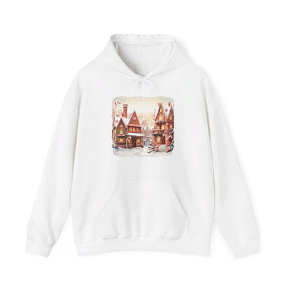 Snowy Christmas Village 11 - Hooded Sweatshirt