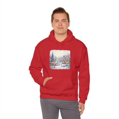 Snowy Christmas Village 2 - Hooded Sweatshirt