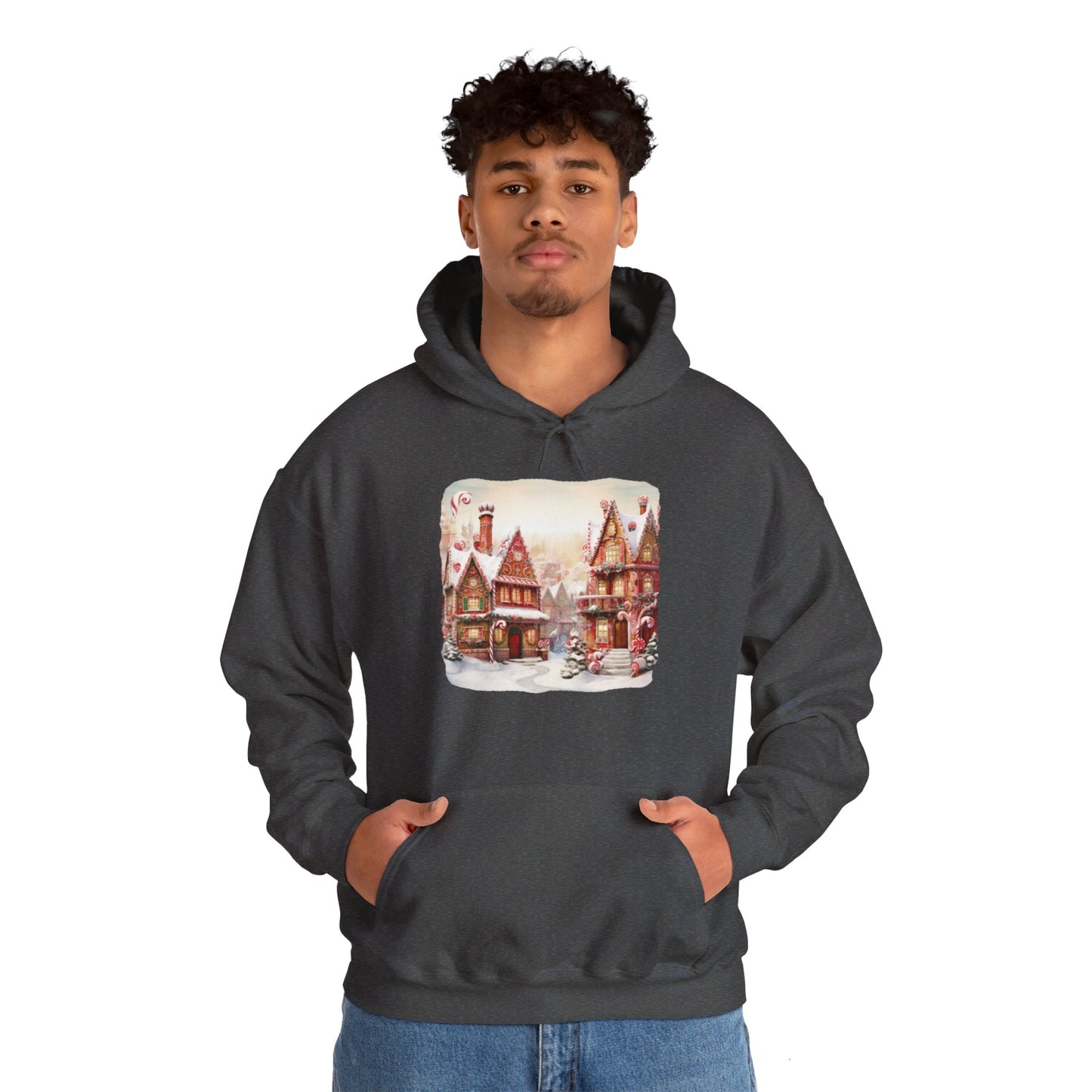 Snowy Christmas Village 11 - Hooded Sweatshirt