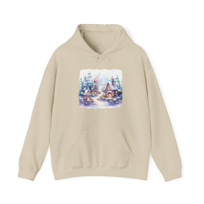 Snowy Christmas Village 4 - Hooded Sweatshirt