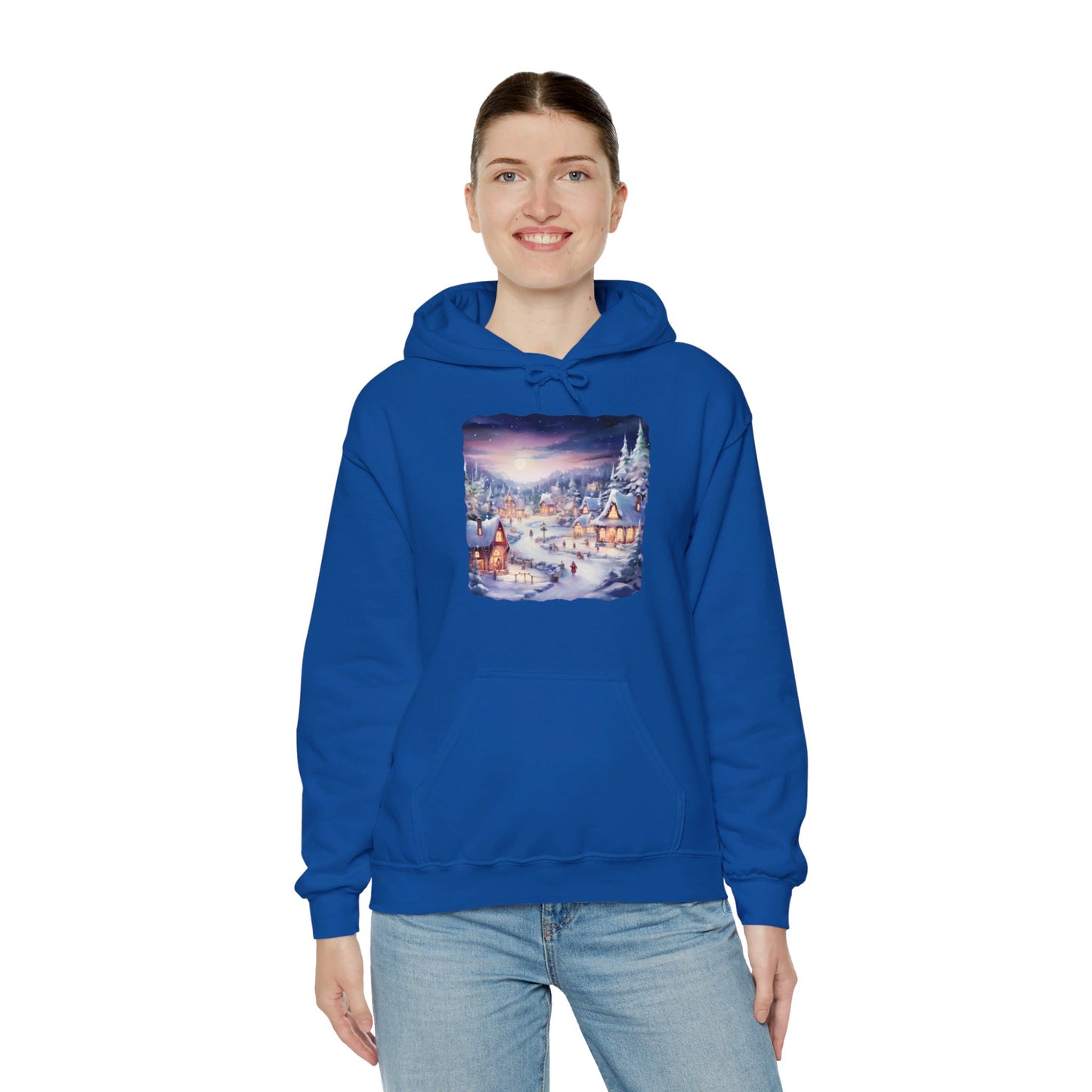 Snowy Christmas Village 3 - Hooded Sweatshirt