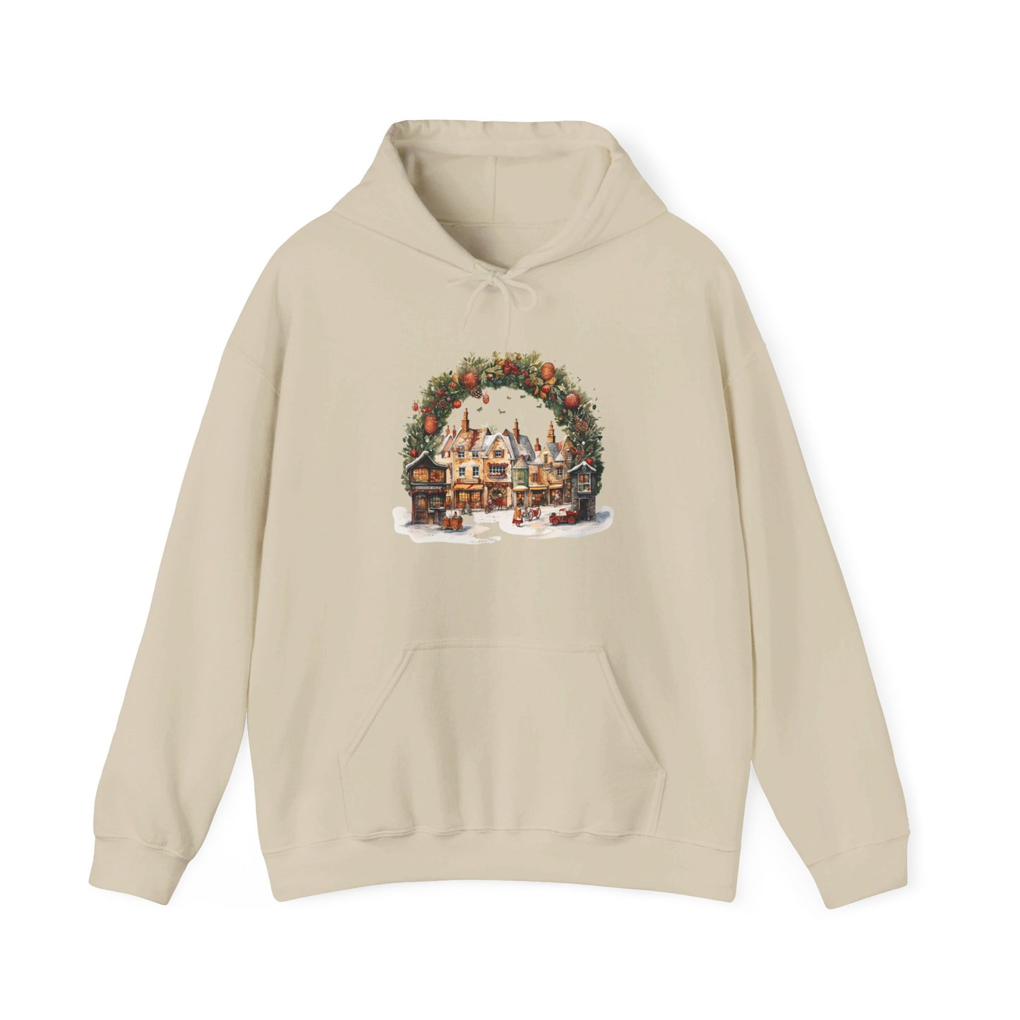 Snowy Village Bliss - Hooded Sweatshirt