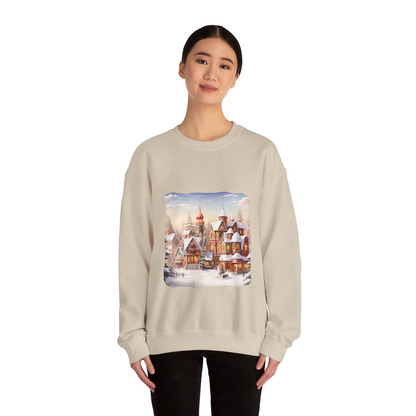 Snowy Christmas Village 12 - Sweatshirt