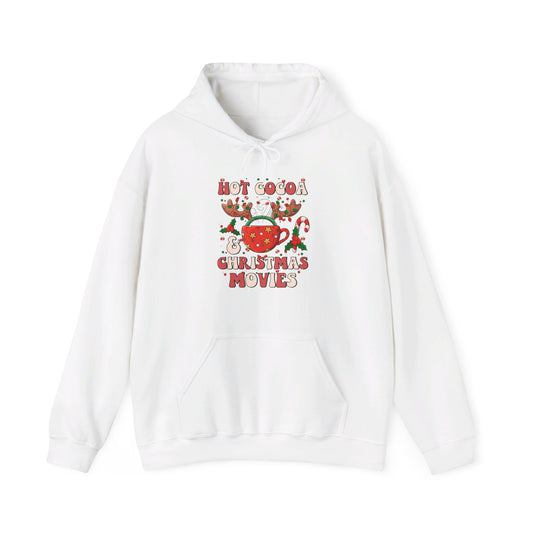 Hot Cocoa & Christmas Movies Design - Hooded Sweatshirt