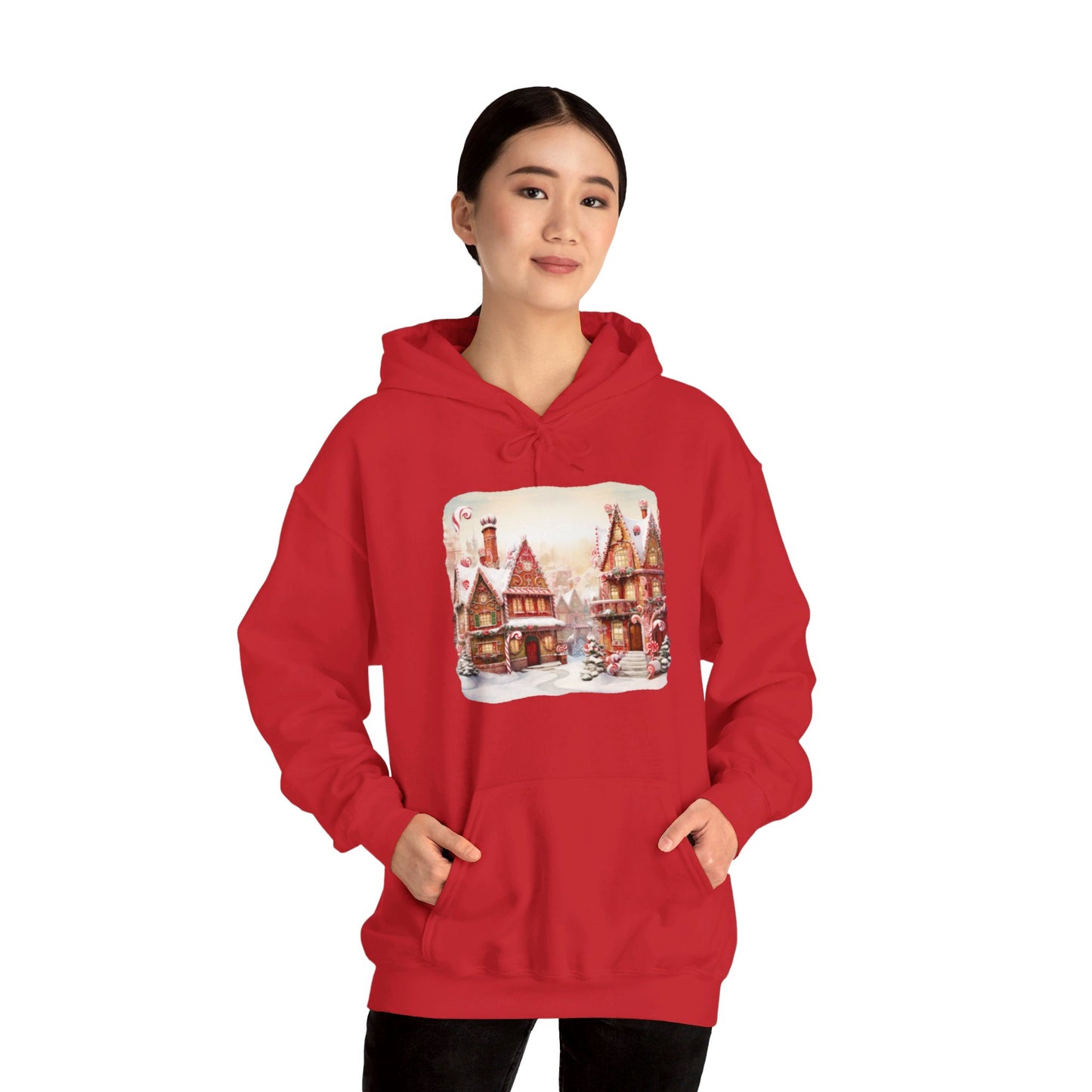 Snowy Christmas Village 11 - Hooded Sweatshirt