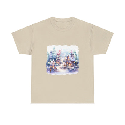 Snowy Christmas Village 4 - T-Shirt