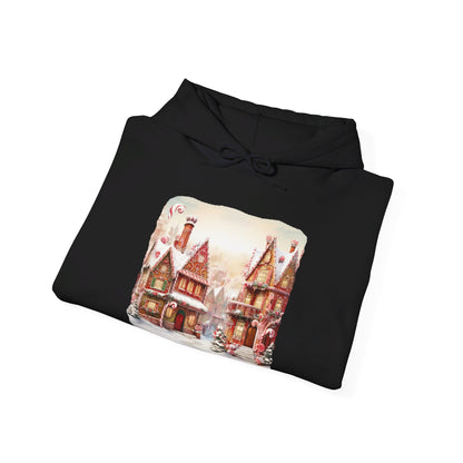 Snowy Christmas Village 11 - Hooded Sweatshirt