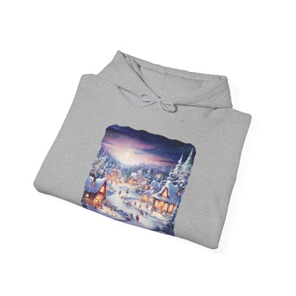 Snowy Christmas Village 3 - Hooded Sweatshirt