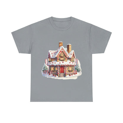 Snowy Christmas Village-15-T-Shirt