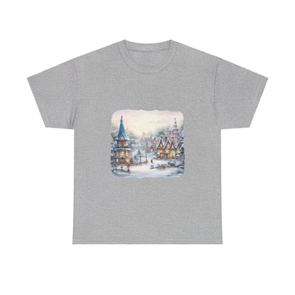 Snowy Christmas Village 2 - T-Shirt