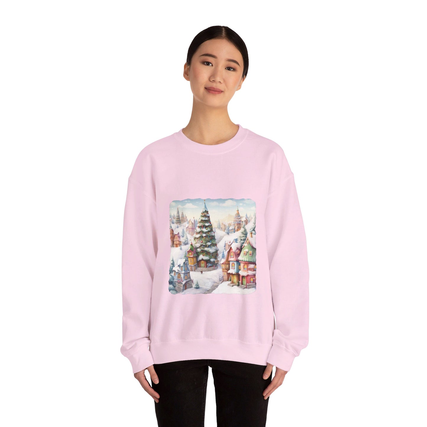 Snowy Christmas Village 16 - Sweatshirt