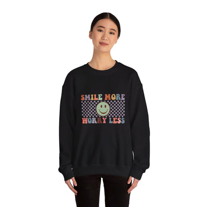 Smile More, Worry Less Sweatshirt