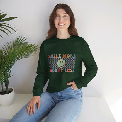 Smile More, Worry Less Sweatshirt