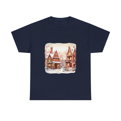 Snowy Christmas Village 11- T-Shirt