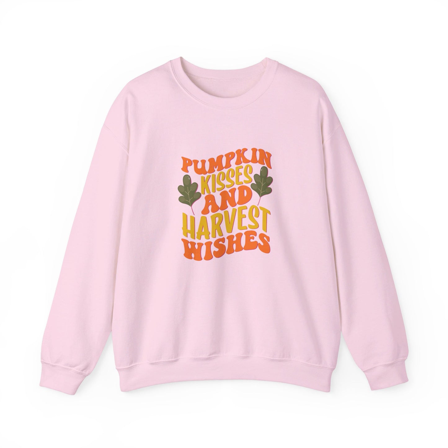 Pumpkin Kisses And Harvest Wishes - Crewneck Sweatshirt