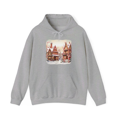 Snowy Christmas Village 11 - Hooded Sweatshirt