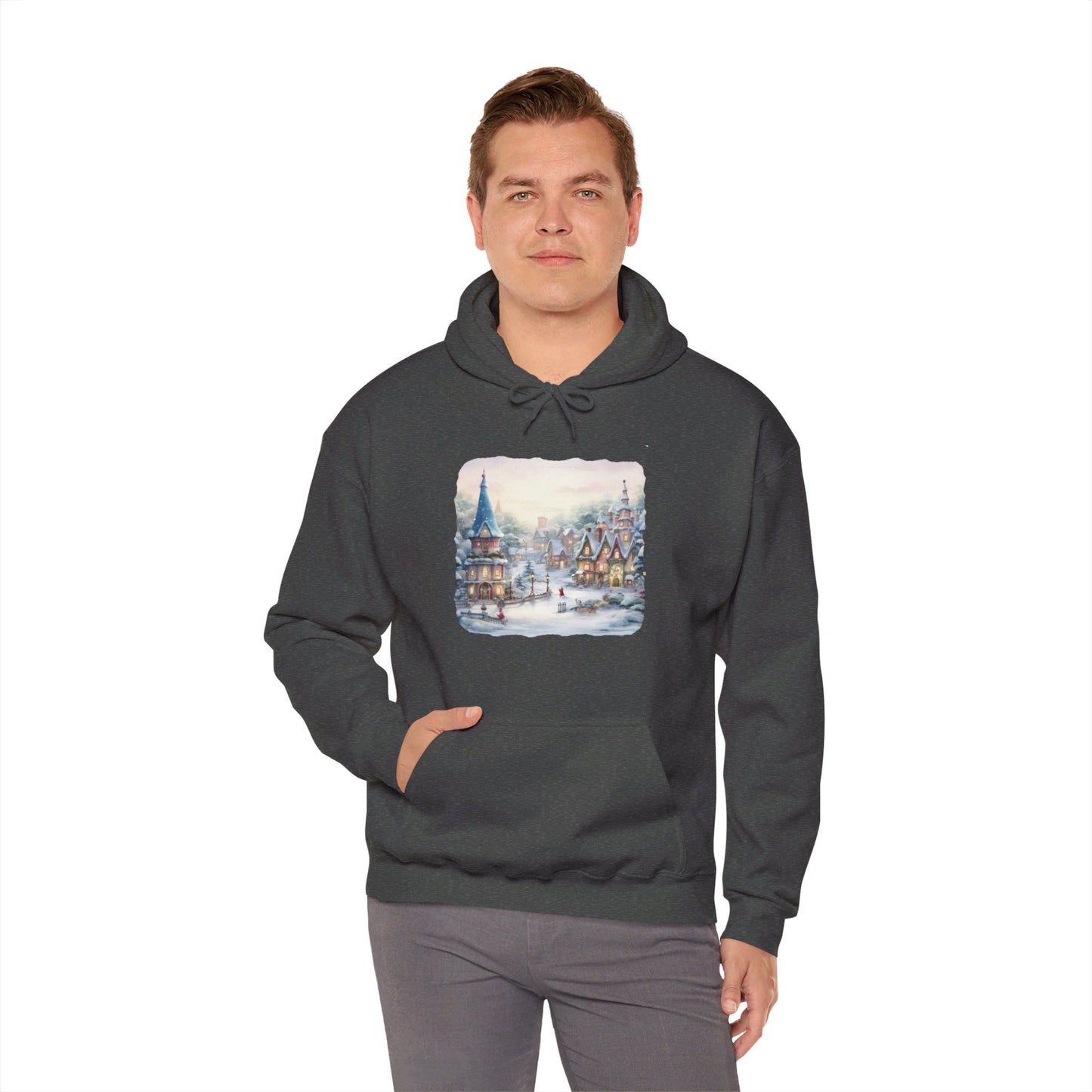 Snowy Christmas Village 2 - Hooded Sweatshirt