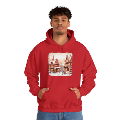 Snowy Christmas Village 11 - Hooded Sweatshirt