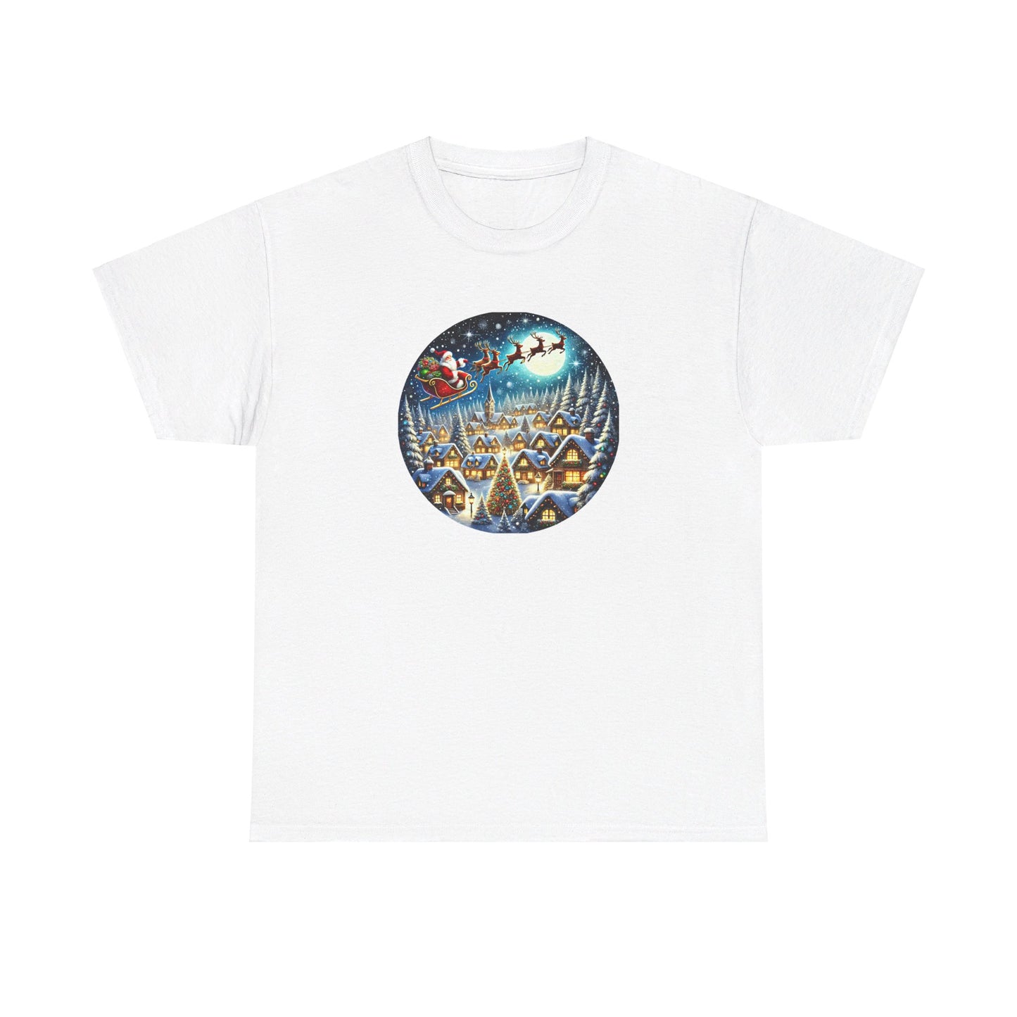 Santa's Snowy Flight - T-Shirt