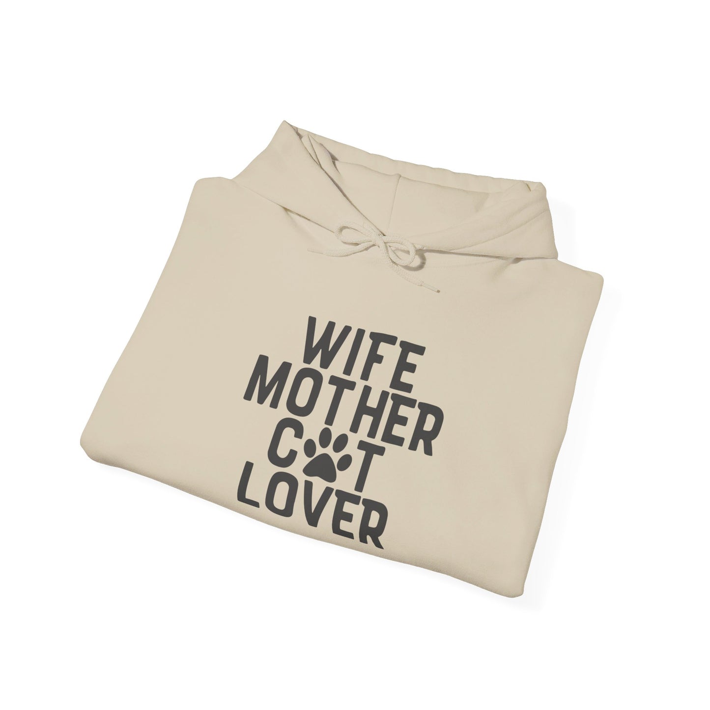 Wife Mother Cat Lover, Pure Joy - Hooded Sweatshirt