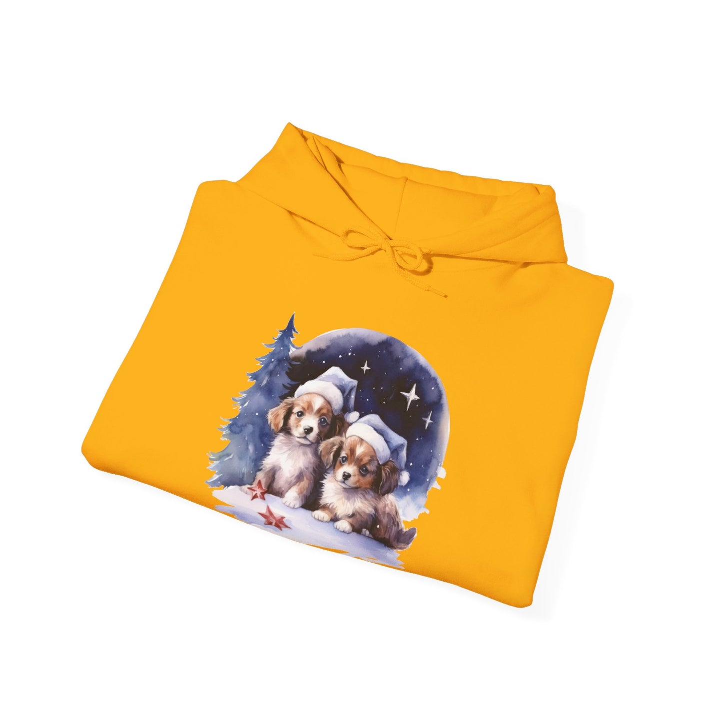 Snowy Christmas Dogs - Hooded Sweatshirt