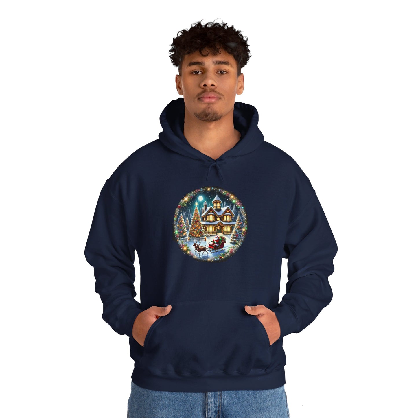 Santa's Frosty Ride - Hooded Sweatshirt