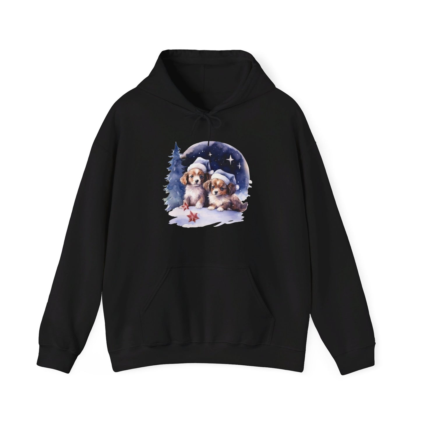 Snowy Christmas Dogs - Hooded Sweatshirt