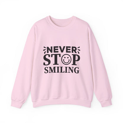 Never Stop Smiling - Crewneck Sweatshirt