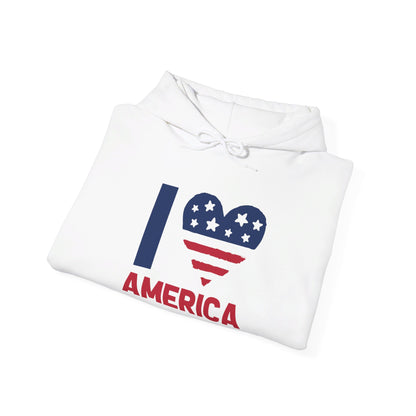 Heartfelt Love for the America - Hooded Sweatshirt