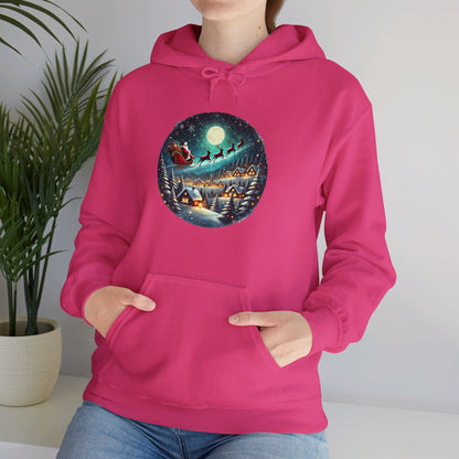 Moonlit Santa Ride - Hooded Sweatshirt