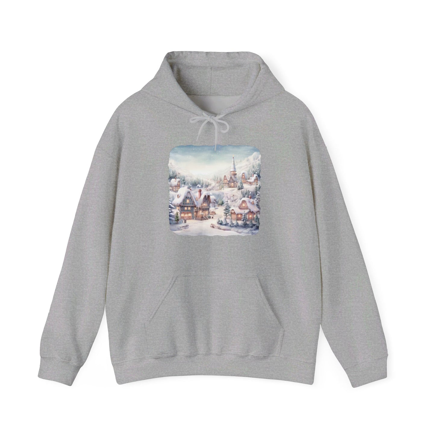 Snowy Christmas Village - Hooded Sweatshirt