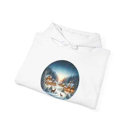 Magical Snowy Night - Hooded Sweatshirt