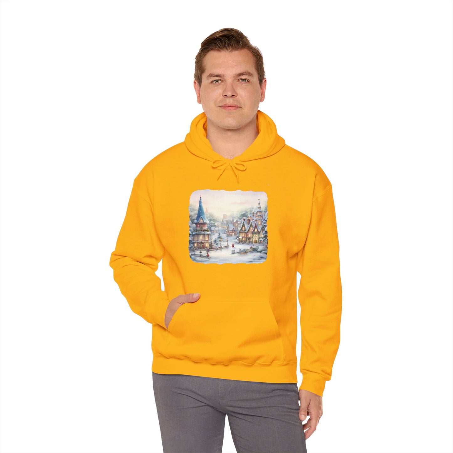 Snowy Christmas Village 2 - Hooded Sweatshirt