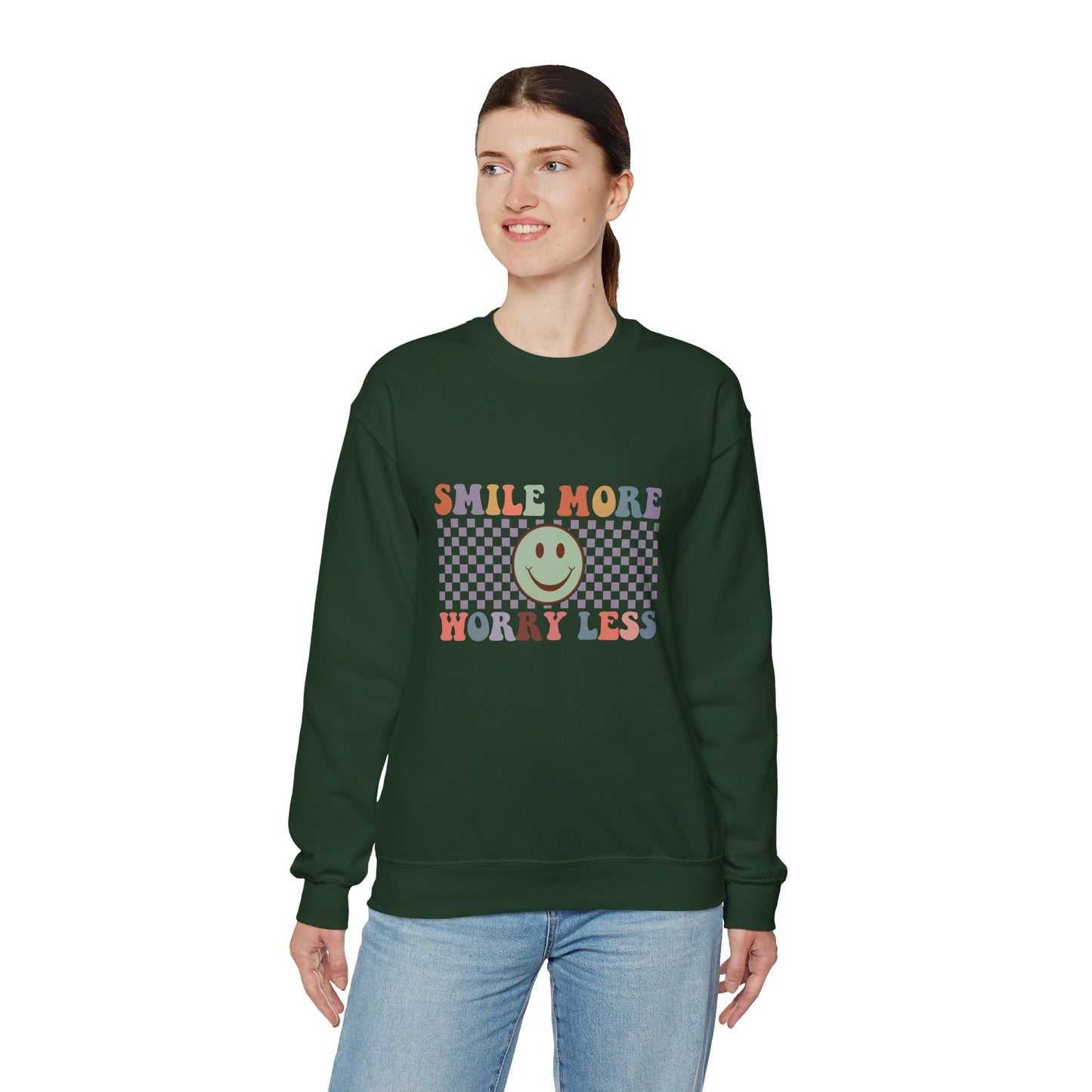 Smile More, Worry Less Sweatshirt