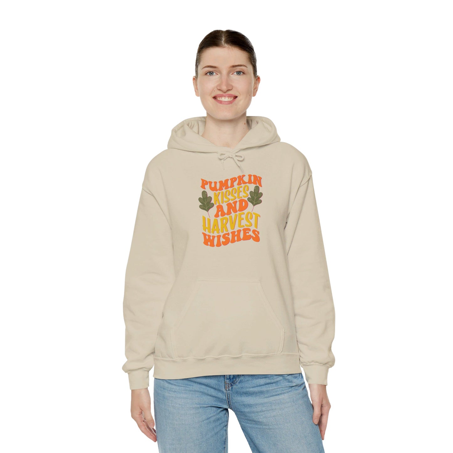 Kisses of Pumpkin, Wishes for Harvest - Hooded Sweatshirt