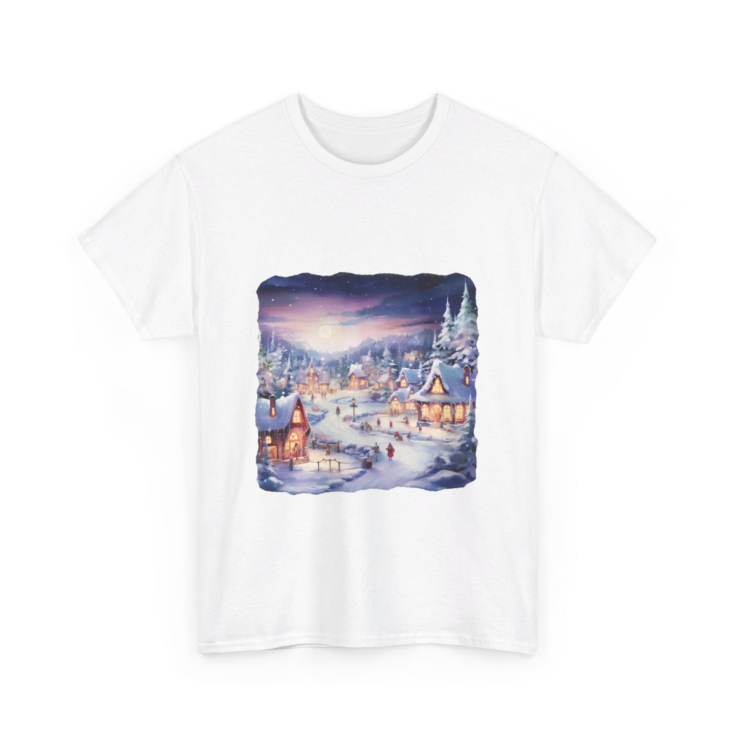 Snowy Christmas Village 3 - T-Shirt