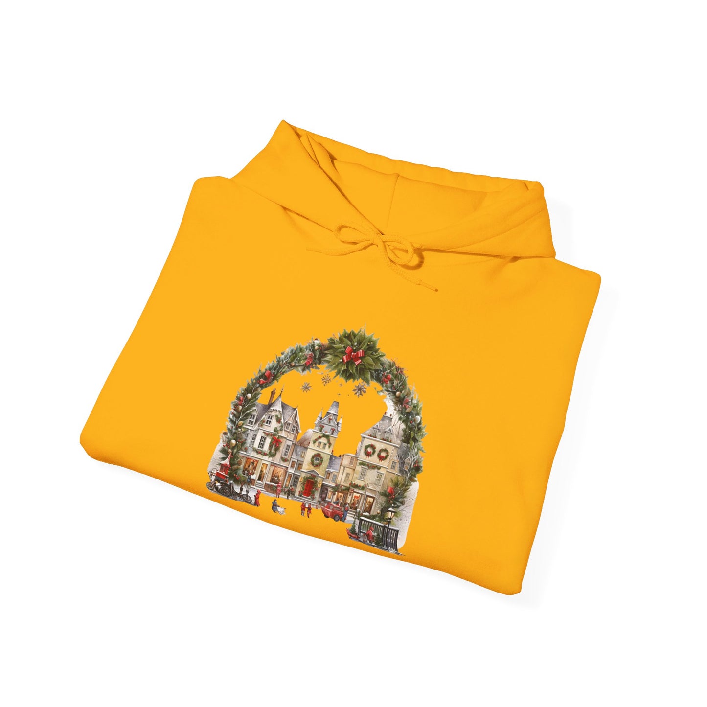 Village Christmas Eve - Hooded Sweatshirt