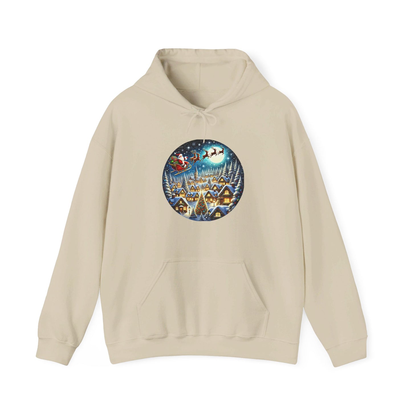 Santa's Snowy Flight - Hooded Sweatshirt