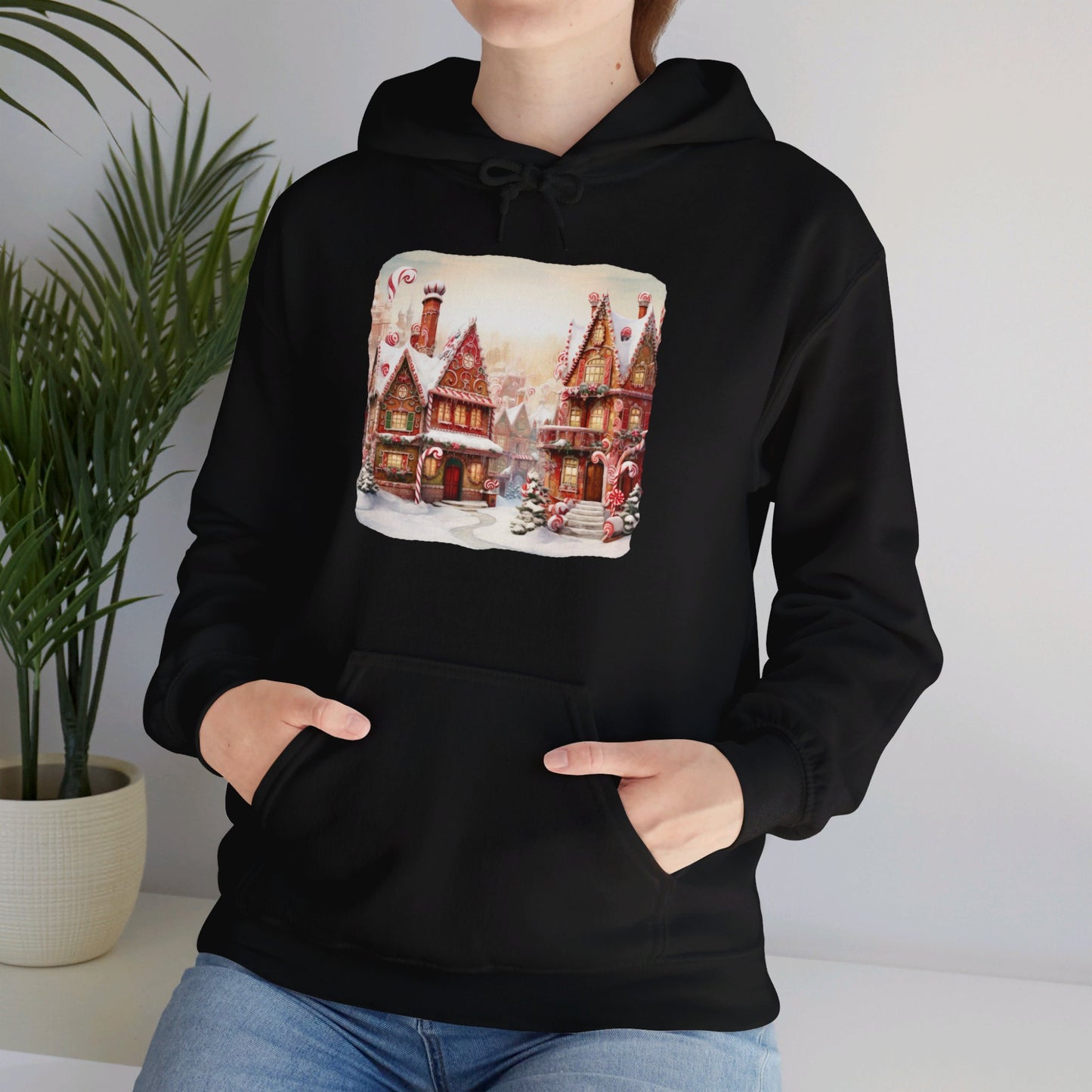 Snowy Christmas Village 11 - Hooded Sweatshirt