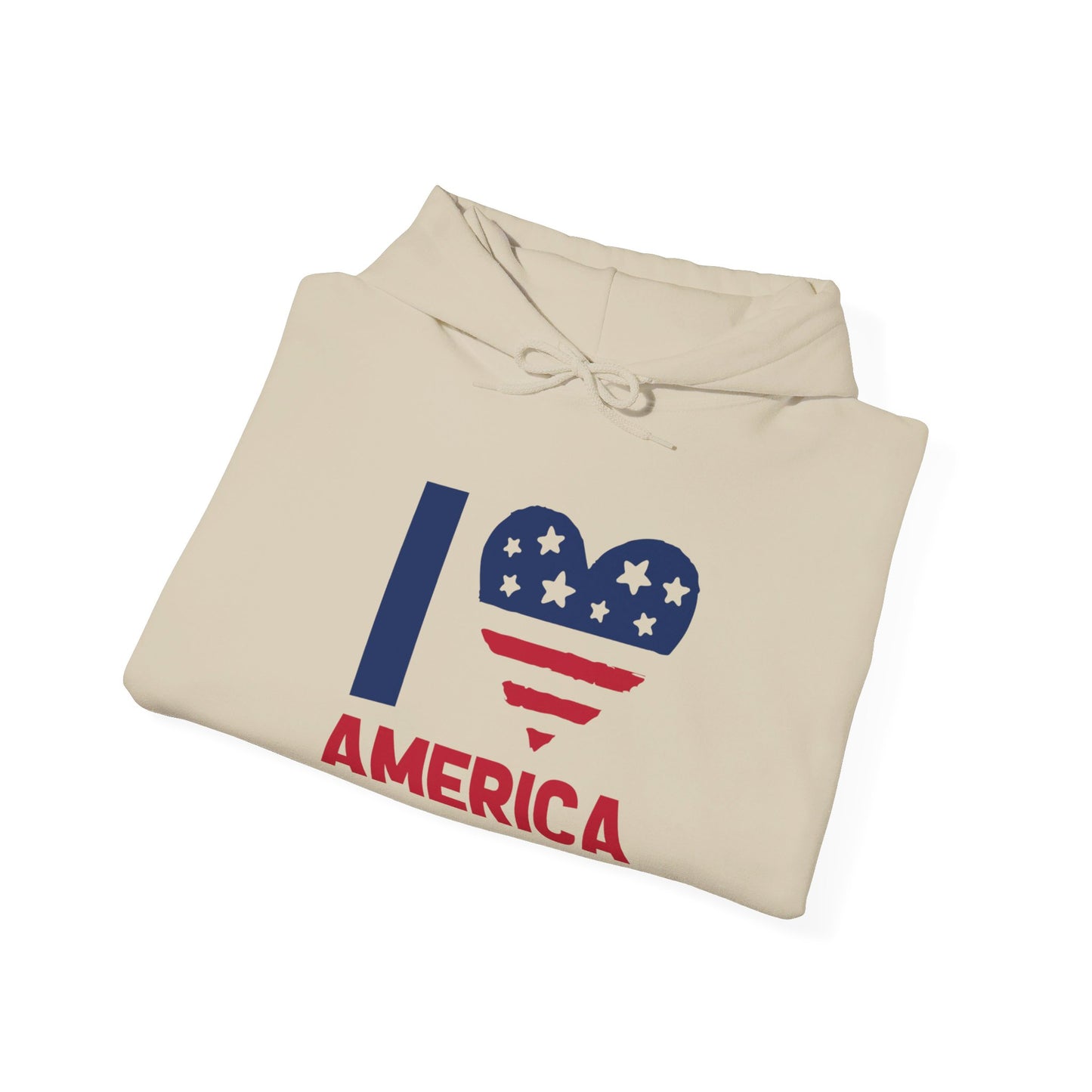 Heartfelt Love for the America - Hooded Sweatshirt