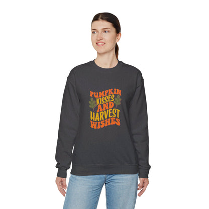 Pumpkin Kisses And Harvest Wishes - Sweatshirt