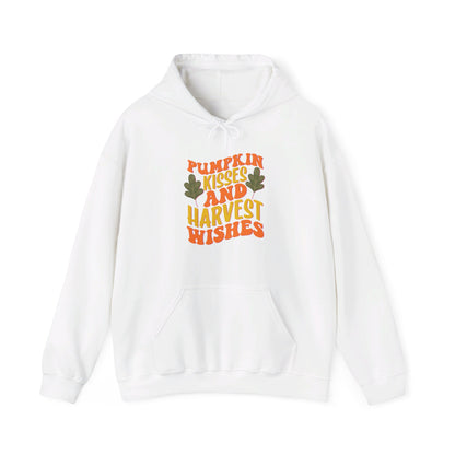 Kisses of Pumpkin, Wishes for Harvest - Hooded Sweatshirt