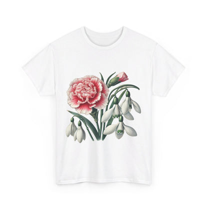 January Flowers - Birth Month - T-Shirt