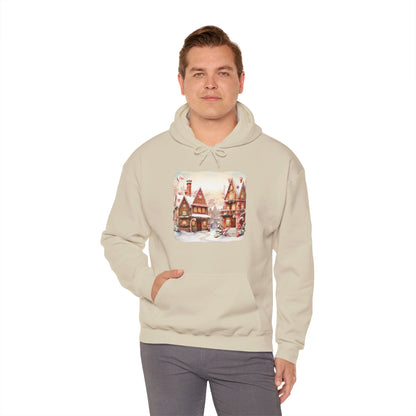 Snowy Christmas Village 11 - Hooded Sweatshirt