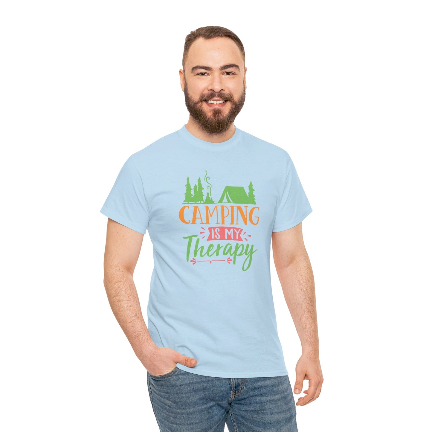 Camping Is My Therapy - T-Shirt