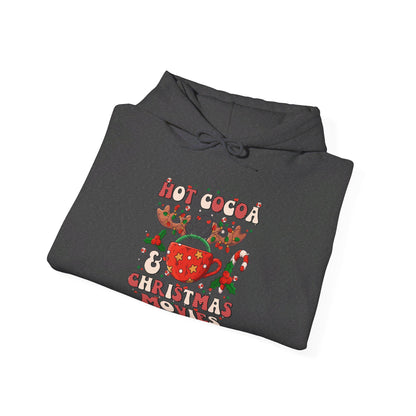 Hot Cocoa & Christmas Movies Design - Hooded Sweatshirt