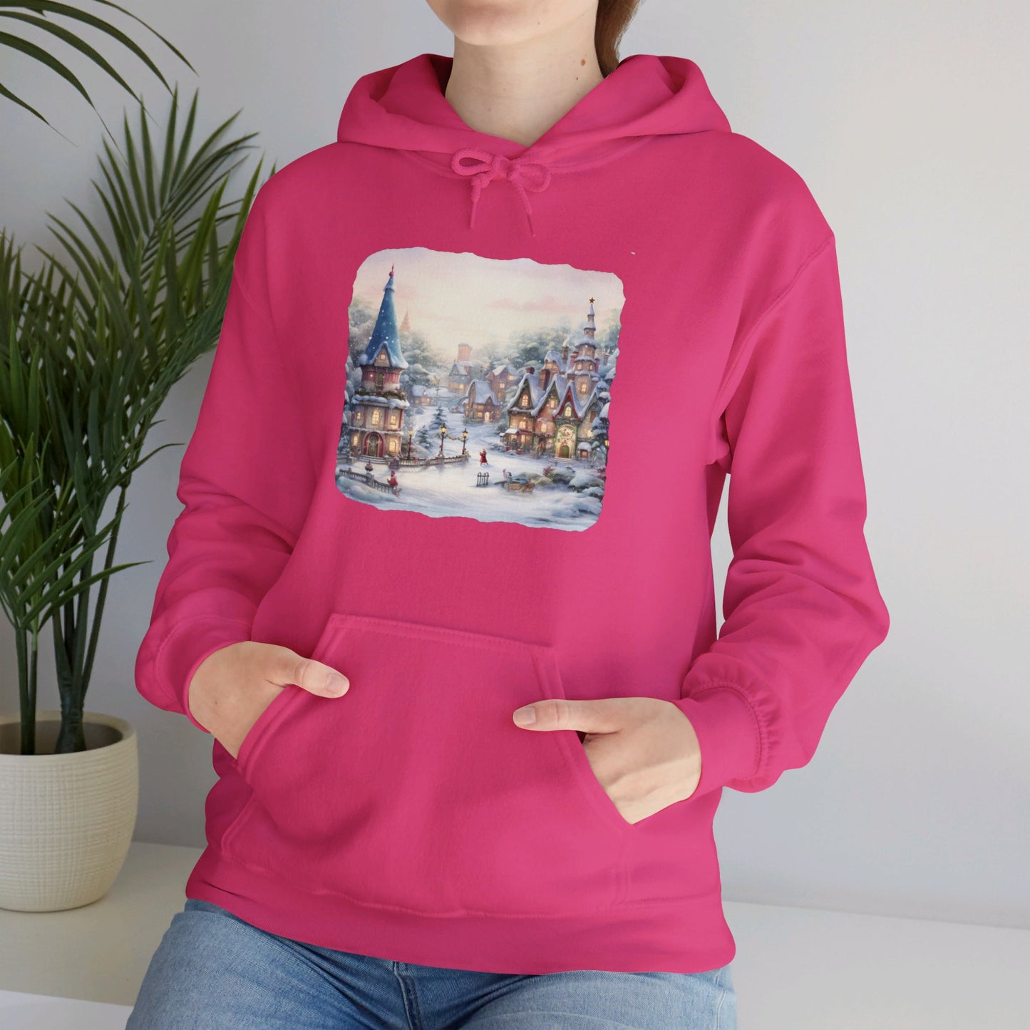 Snowy Christmas Village 2 - Hooded Sweatshirt