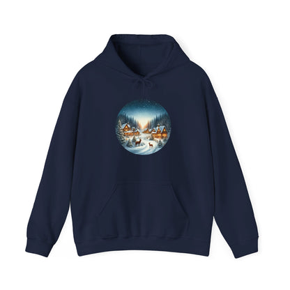 Magical Snowy Night - Hooded Sweatshirt